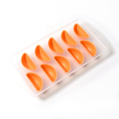 Silicone Mold Ice Cube Tray Creative Sweet Multi Type Ice Tray , Ice Cube Trays Multi Fruit Shape Ice Tray (1 Pc) Your Brand