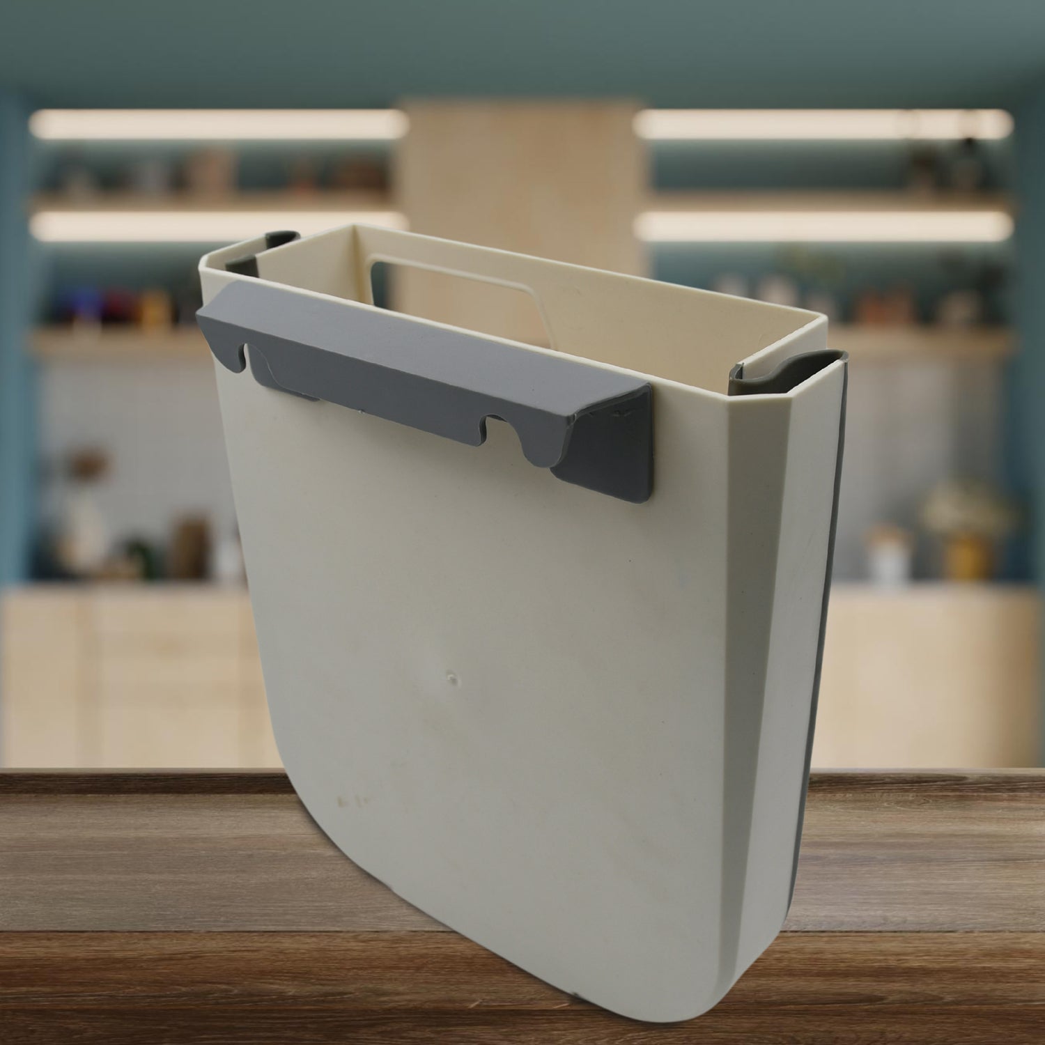 Hanging Trash Can for Kitchen Cabinet Door, Small Collapsible Foldable Waste Bins, Hanging Trash Holder for Bathroom Bedroom Office Car, Portable Your Brand