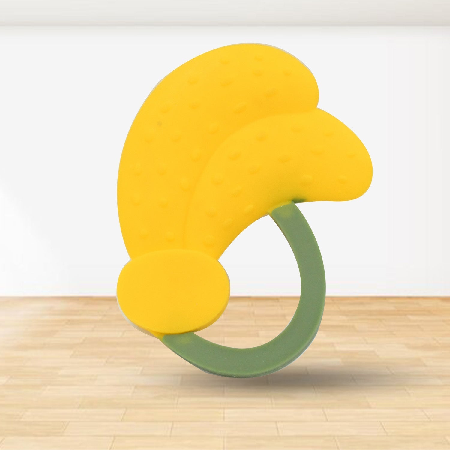 Baby Silicone Teether (1 Pc): Food Grade, Non-Toxic, Teething Relief (3 Months+) Your Brand