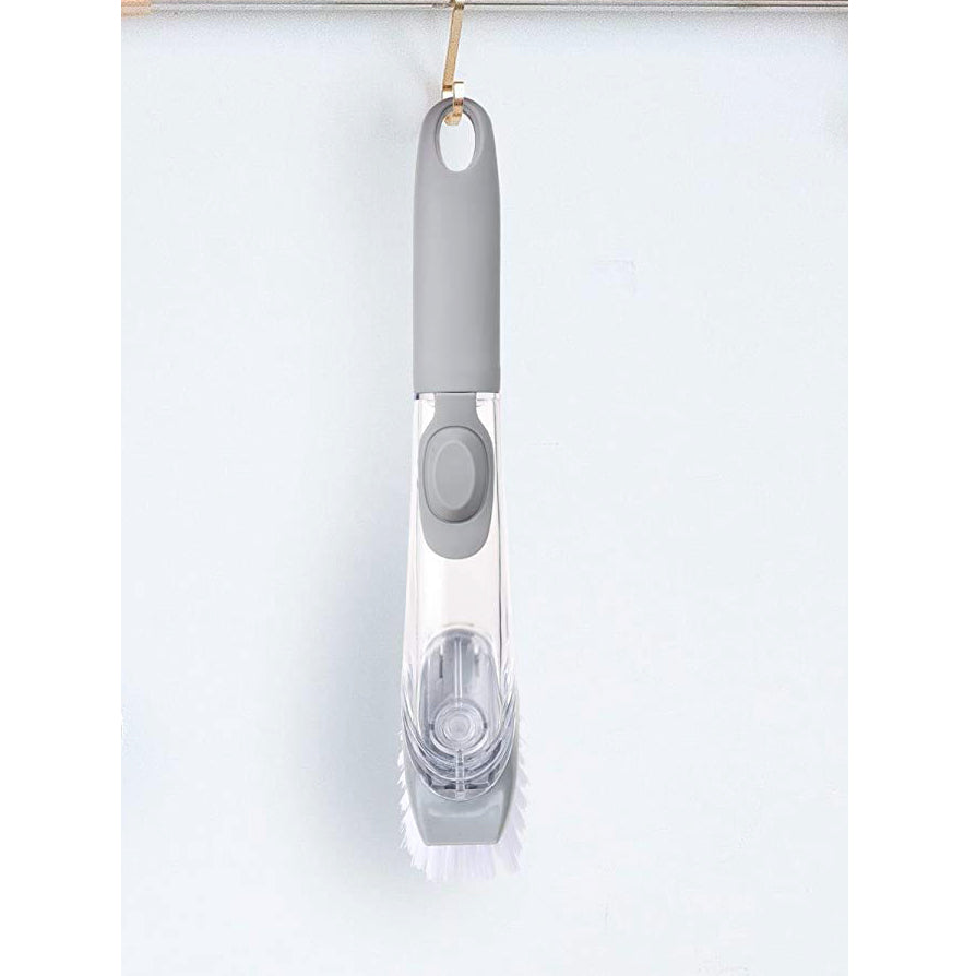 Home & Kitchen Cleaning Brushes, Scrubber, Soap Dispenser Scrub Brush for Pans Pots and Bathtub Sink (5 In 1) Your Brand