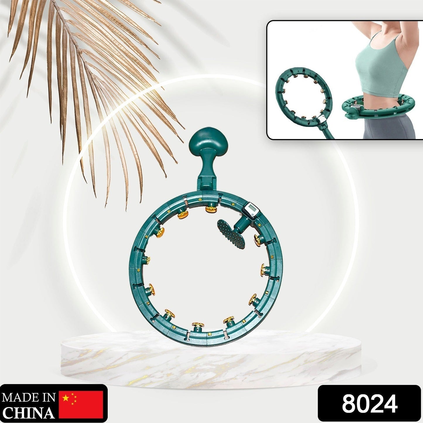 Fitness Adjustable Detachable Fitness Hula Hoop Ring Smart Round Count & Weight Loss Gym Equipment Exercise Smart Hula Hoops Your Brand