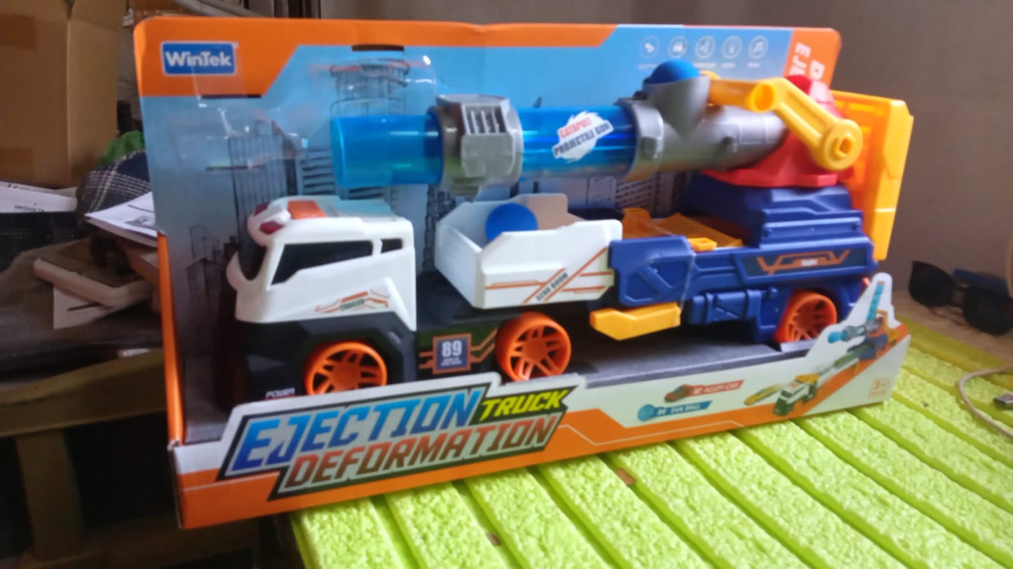Large Truck Toys Include 2 Racing Cars+4 Ball, with Light & Sounds (Battery Not Included) Your Brand