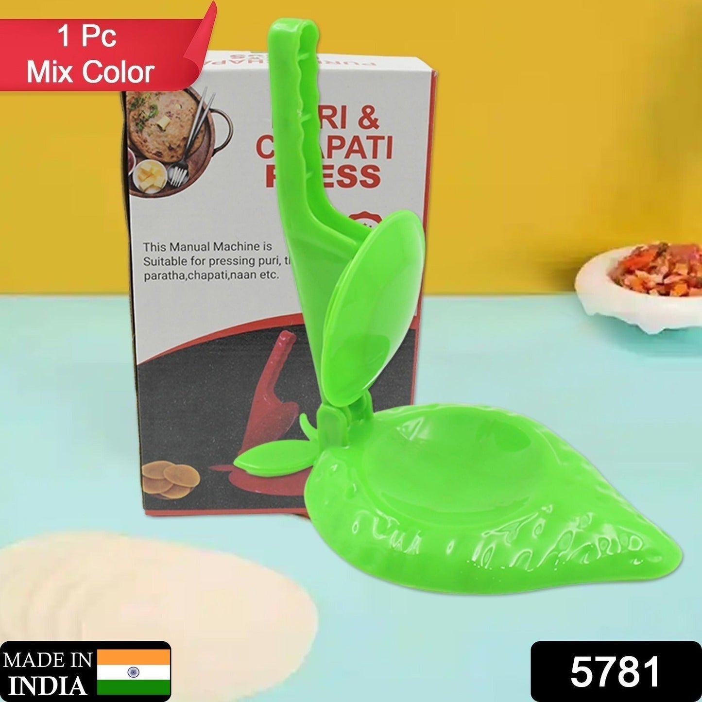 Plastic Kitchen Press: Strawberry Design, Manual, Easy to Use (1 Pc) Your Brand