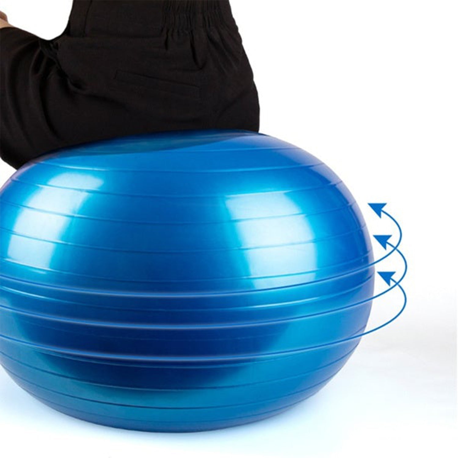 Heavy Duty Gym Ball Non-Slip Stability Ball with Foot Pump for Total Body Fitness Your Brand