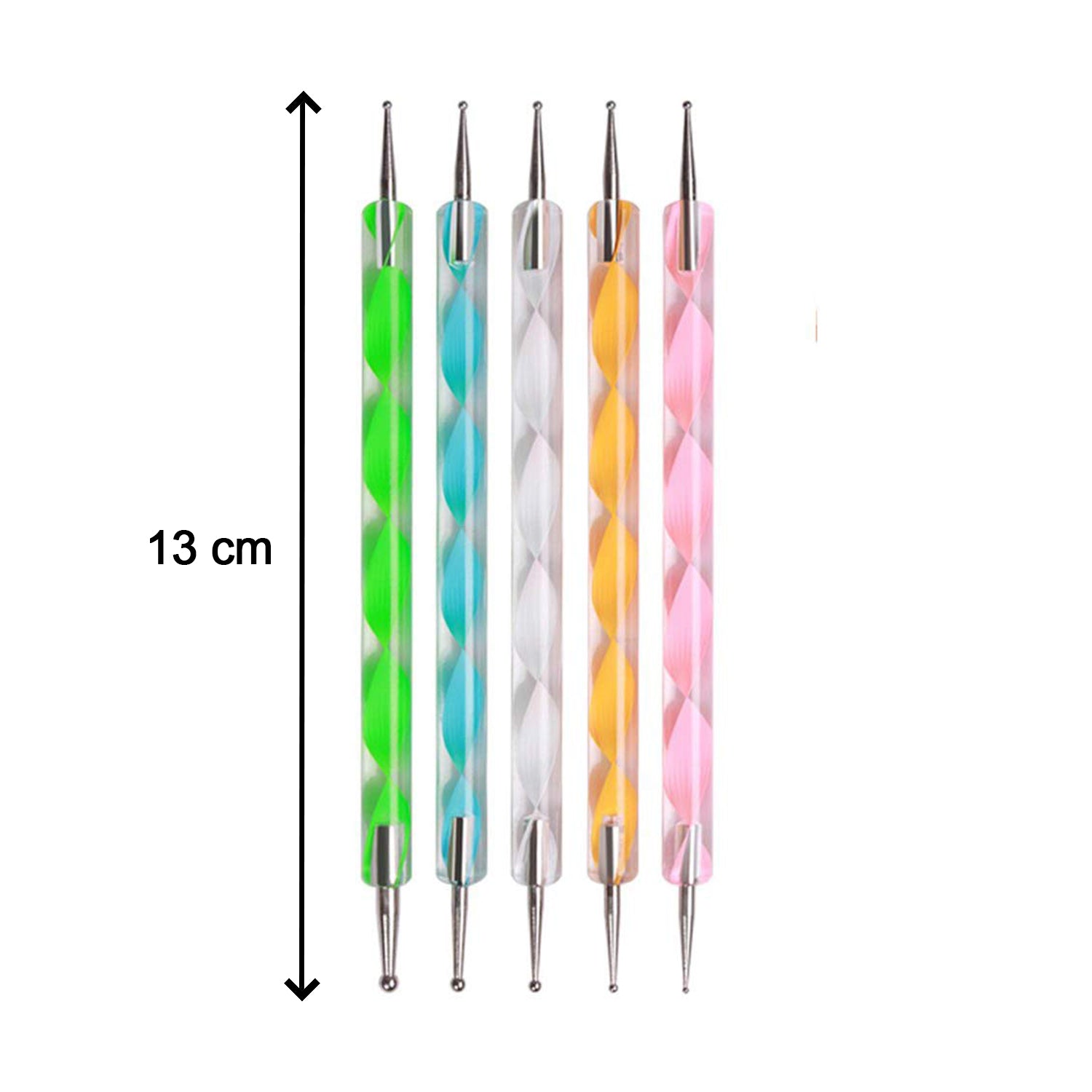 Nail Art Point Pen and Set Used by Women's for Their Fashion Purposes (Pack of 5Pcs) Your Brand