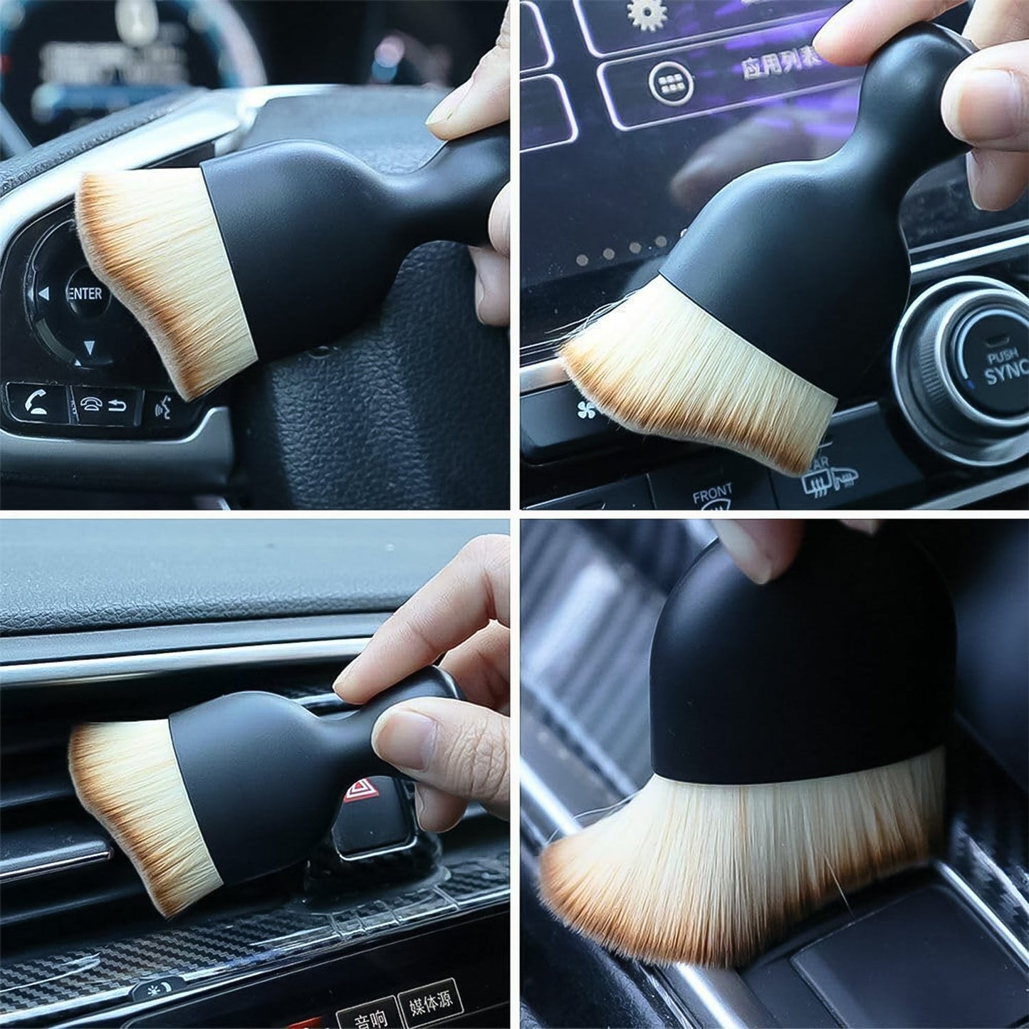 Mini Car Interior Cleaning Soft Brush -car Cleaning Brushes Duster (1 Pc) Wukusy