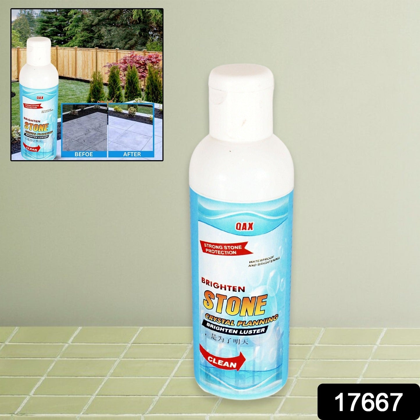 Stone Stain Remover & Crystal Plating Cleaner for Tiles (75 ML)