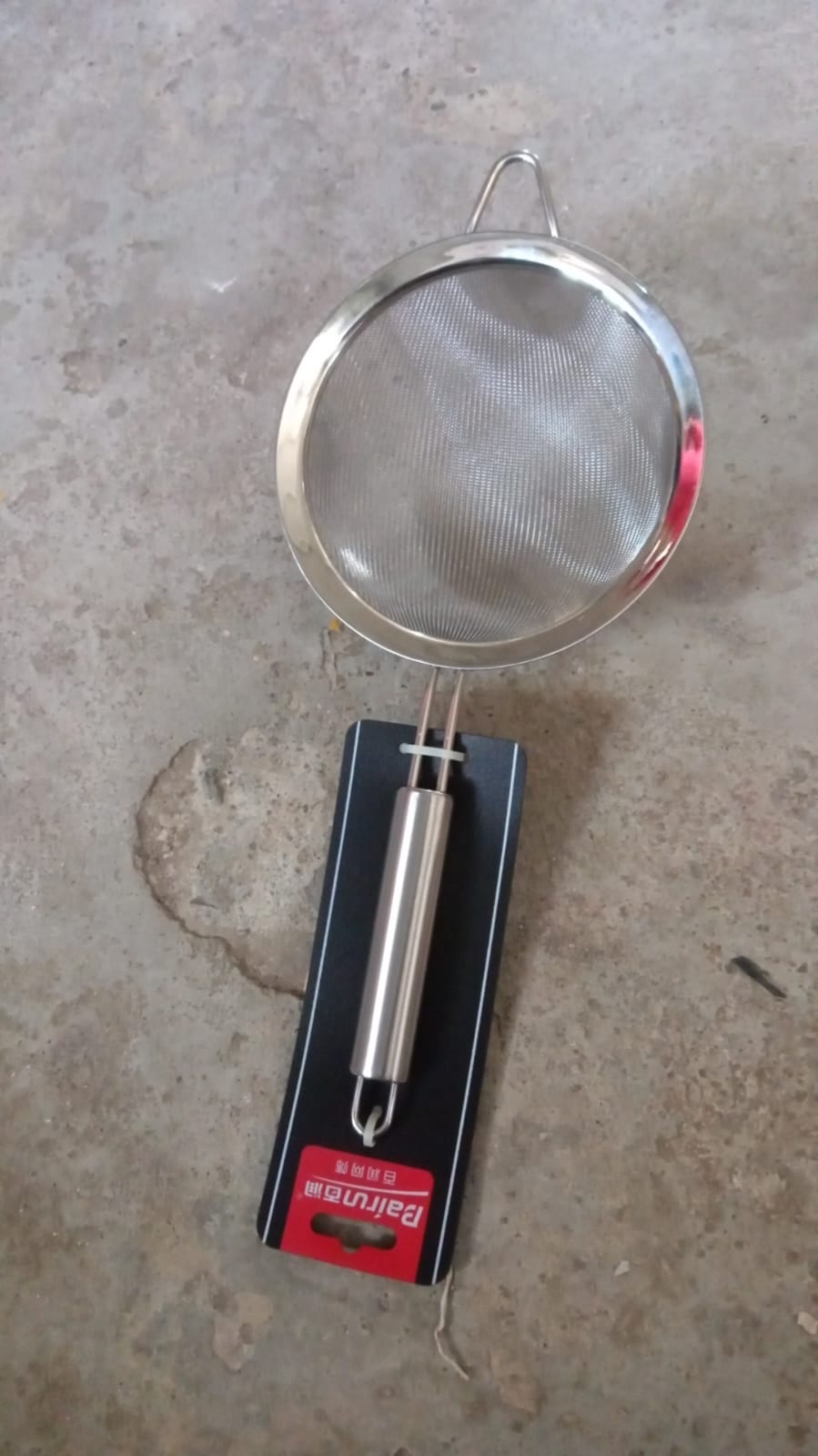 Mesh Sieve Quality Stainless Steel Fine Mesh Strainer with Sturdy Handle and Hook, Ideal for Tea Coffee, Rice, Powder, Fruit Etc Kitchen Food Kitchen Utensil Your Brand