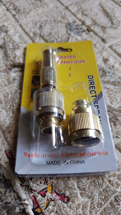 water spray nozzle for water pipe booster nozzle for car wash nozzle with high pressure water adjustable brass nozzle water spray gun for gardening watering tools Your Brand