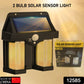 Outdoor Solar Wall Lamp Waterproof High Quality Induction Garden Night Lamp 1 Pc