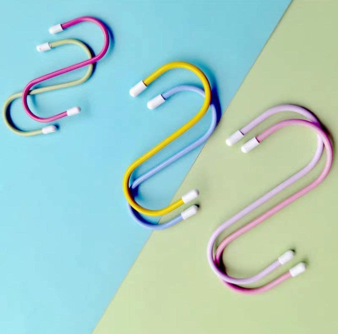 S Shape Metal Hooks for Hanging, Heavy Duty S Shaped Hooks for Hanging Clothes, Metal Hooks for Kitchen, Wardrobe, Work Shop, Bathroom, Garden, Office (6 Pcs Set) Your Brand