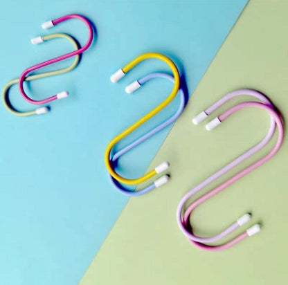 S Shape Metal Hooks for Hanging, Heavy Duty S Shaped Hooks for Hanging Clothes, Metal Hooks for Kitchen, Wardrobe, Work Shop, Bathroom, Garden, Office (6 Pcs Set) Your Brand
