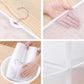 Hanging Handbag Organizer with 6 Dustproof Compartments – Foldable, Washable, White