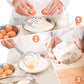 Stainless Steel Danish Dough Whisk | Handheld Bread & Batter Mixer (2 Pcs)