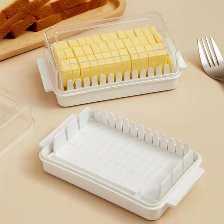 Multipurpose Butter Storage & Slicer Box with Built-in Cutter