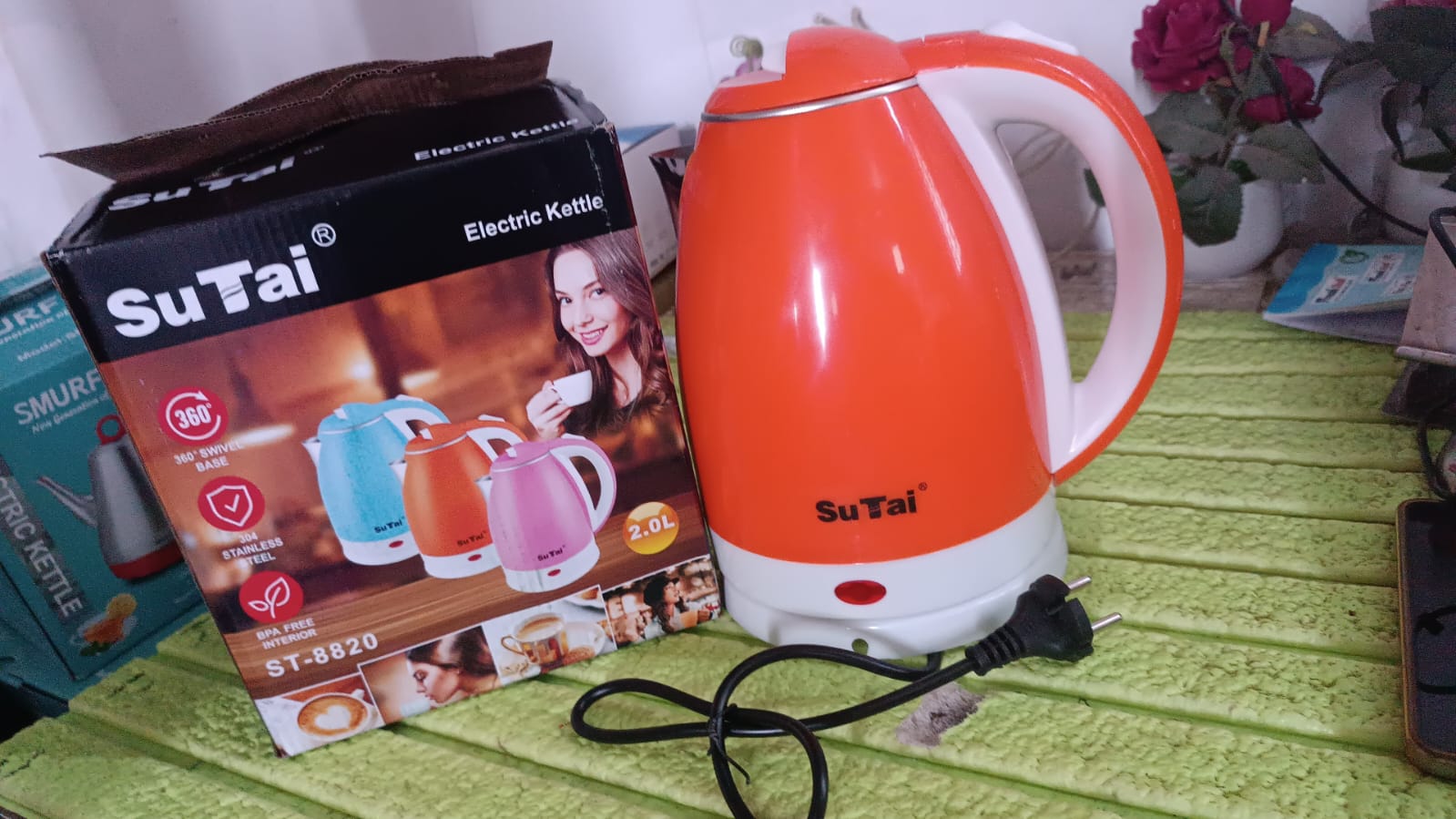 Electric Kettle Boil Dry Protection & Auto-Shut Off (1500-2000W / 2 Ltr.) Your Brand