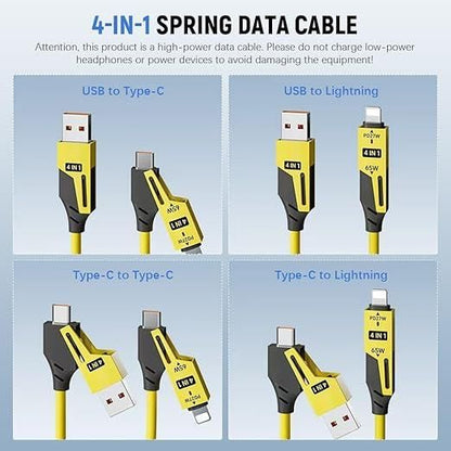4 in 1 Spring Data Cable shopbyte-in