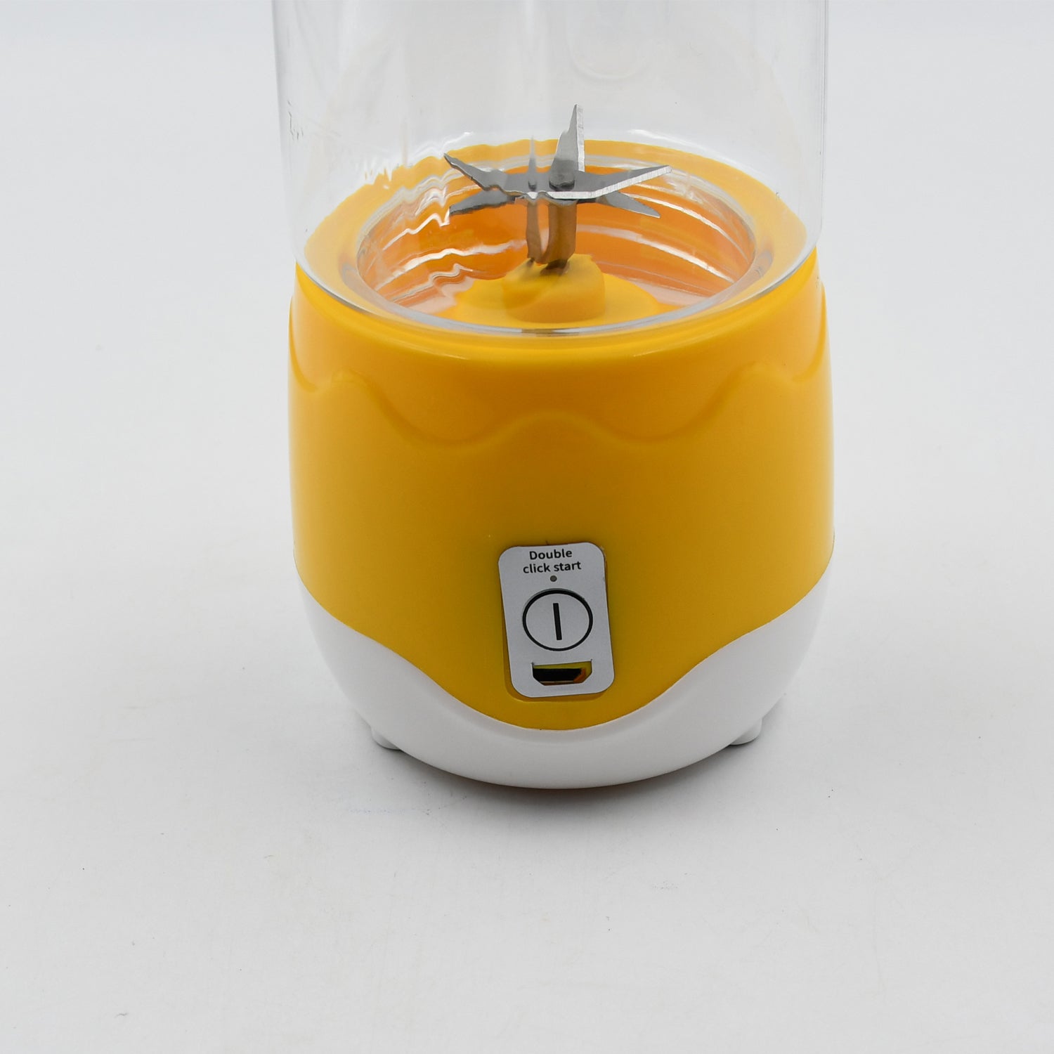 Portable Electric USB Juice Maker 6 blade Blender Grinder Mixer Personal Size, USB Rechargeable Mini Juicer for Smoothies and Shakes with Juicer Cup - 400ml Your Brand