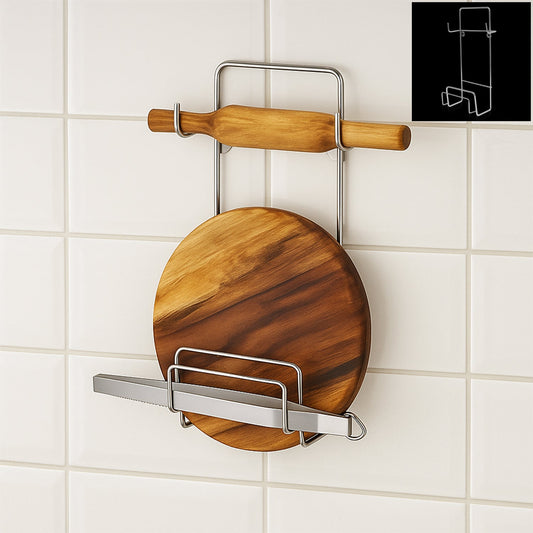 Chakla, Belan, Chimta Stand Multi-Purpose Rack for Kitchen (1 Pc )