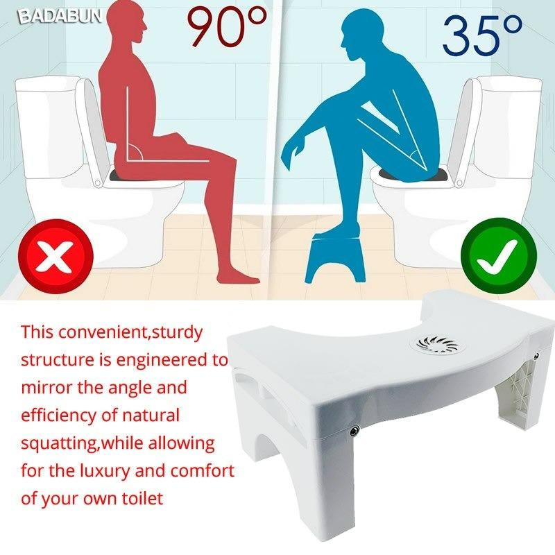 Plastic Foldable Anti-Constipation Potty Training Stool with Air Freshener Slot shopbyte-in
