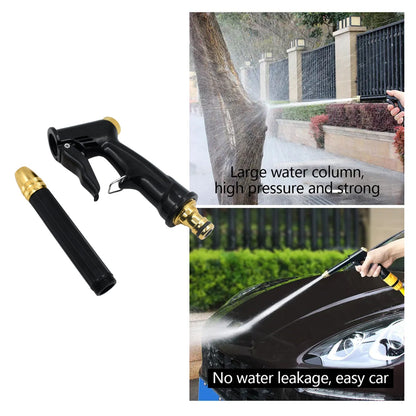 9148 Plastic Body Metal Trigger  Brass Nozzle Water Spray Gun For Water Pipe  Non-slip  Comfortable Grip  Multiple Spray Modes  Ideal Pipe Nozzle For Car Wash Gardening Other Uses Wukusy