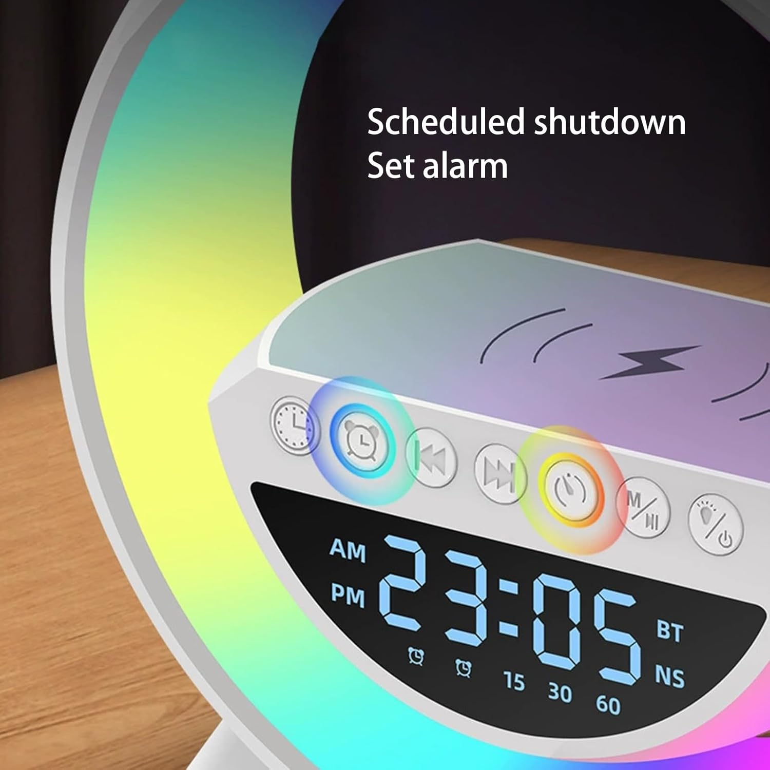 G Lamp Speaker - 3-in-1 Bluetooth Speaker With Fast Wireless Charging (1 Pc) Wukusy