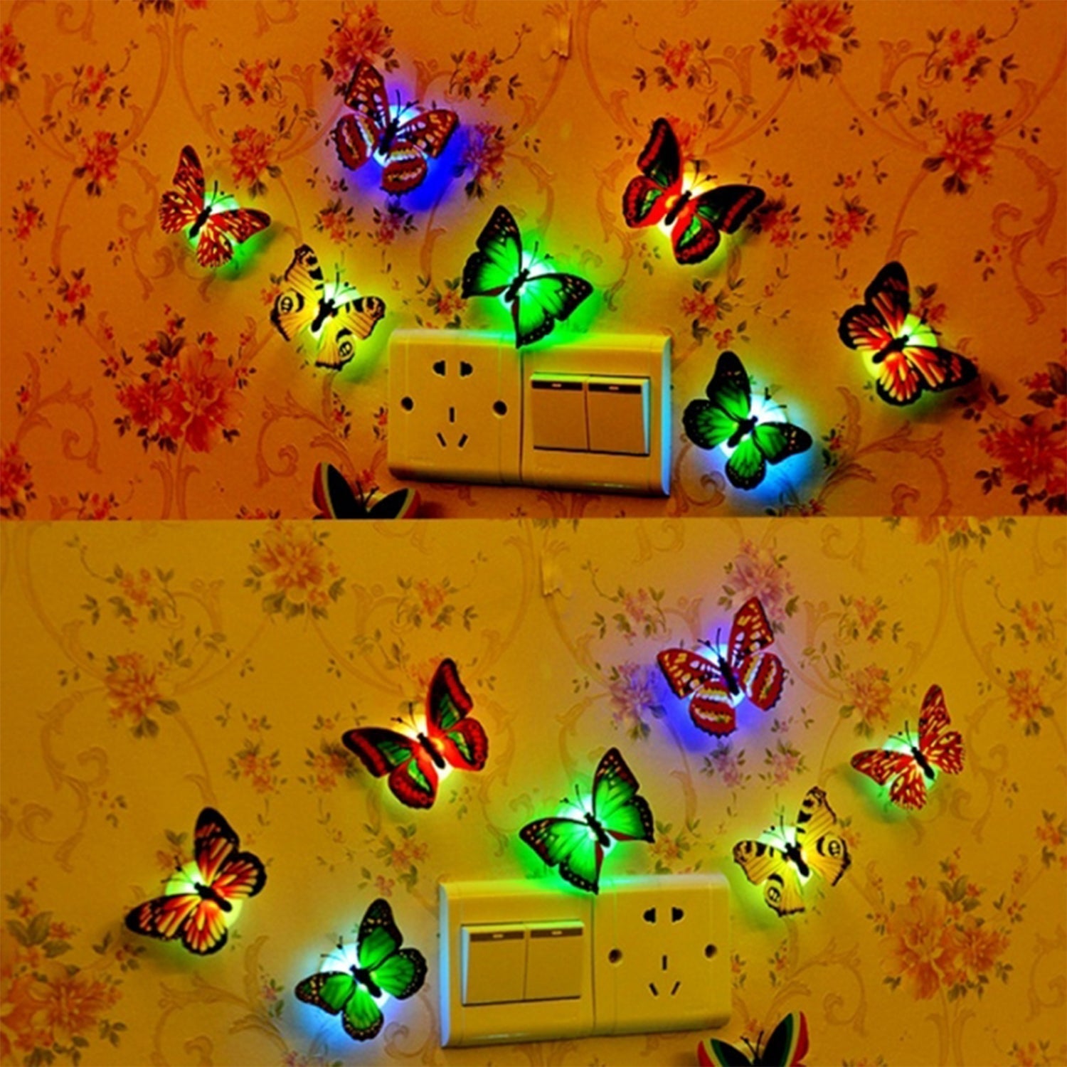 The Butterfly 3D Night Lamp Comes with 3D Illusion Design Suitable for Drawing Room, Lobby. Your Brand