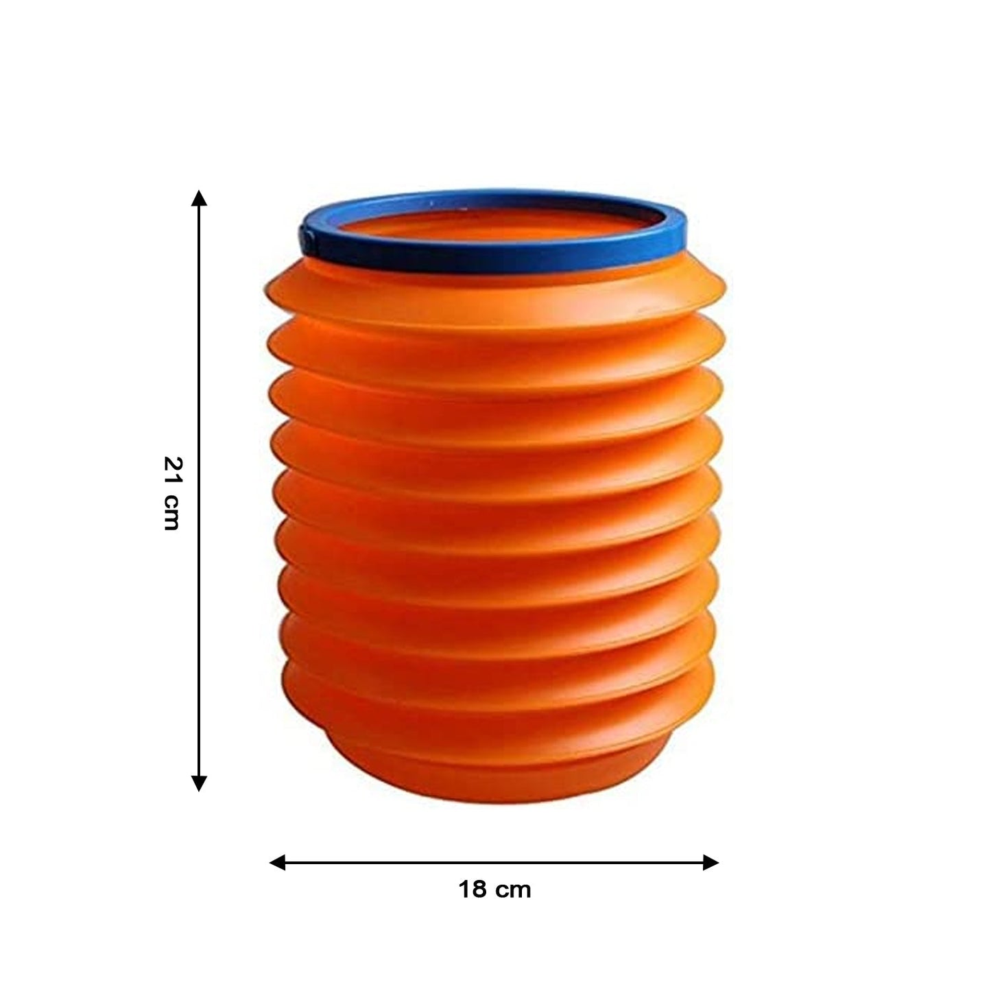 Foldable Storage Bucket , Water Container & Dustbin Multiuse Bucket For Home , Car & Kitchen Use Bucket Your Brand