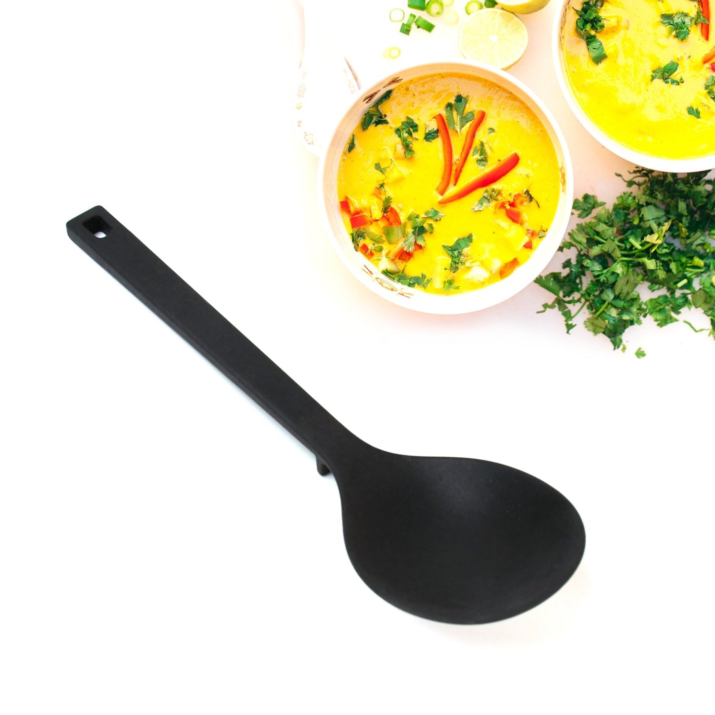 Multipurpose Silicone Spoon, Silicone Basting Spoon Non-Stick Kitchen Utensils Household Gadgets Heat-Resistant Non Stick Spoons Kitchen Cookware Items For Cooking and Baking (6 Pcs Set) Your Brand