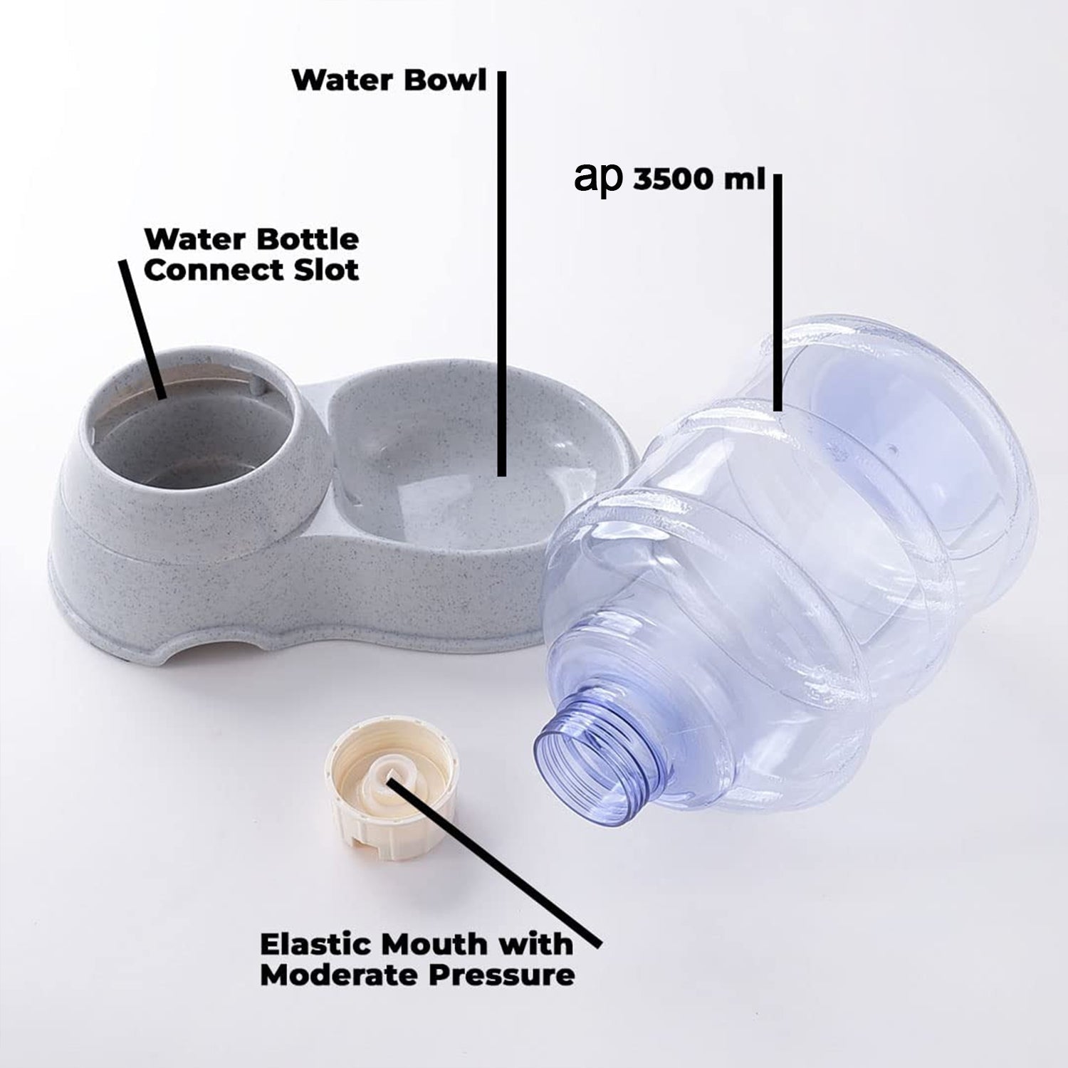 Automatic Pet Water Dispenser, Food Storage Bottle Your Brand
