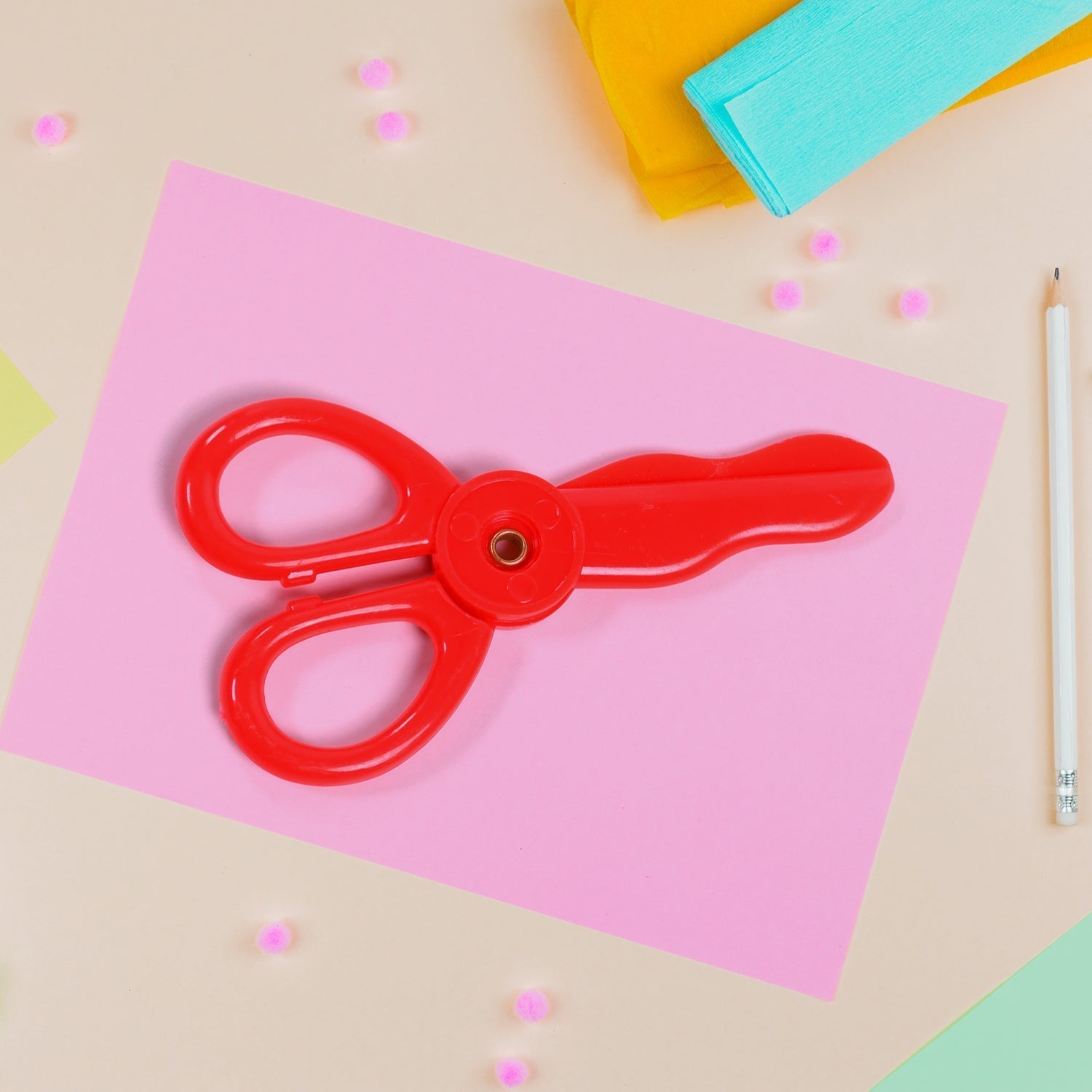 Plastic Child-Safe Scissor Set (50 Pcs Set) Your Brand