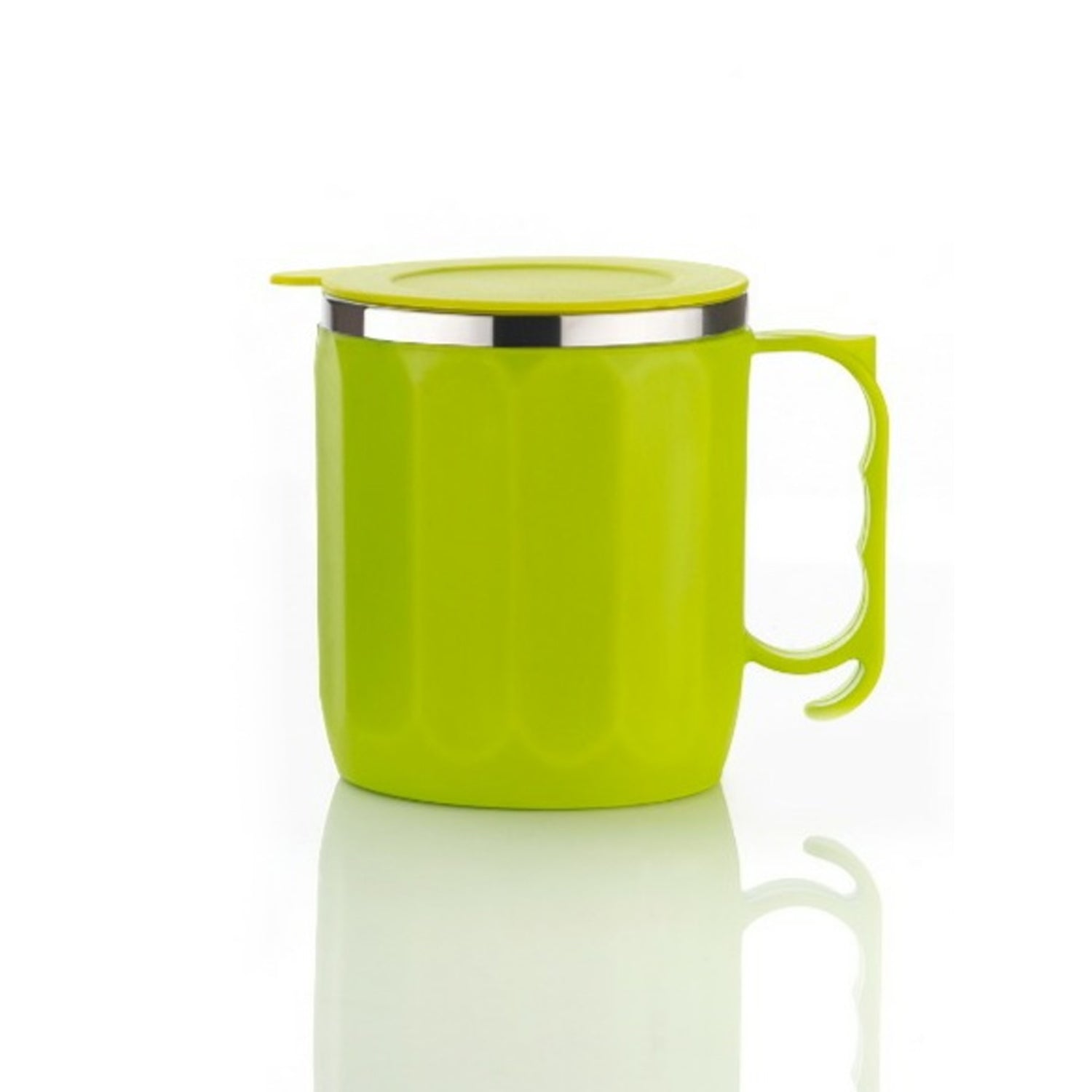 250ML Stainless Steel Mug: Insulated, Leakproof Lid, Hot/Cold Drinks (Mix Color) Your Brand
