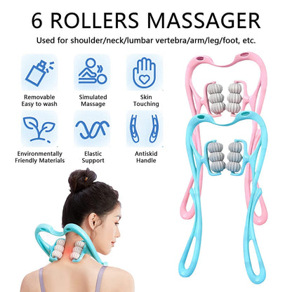 Neck & Shoulder Massager: Portable Relief for Back, Waist & More (1 Pc) Your Brand