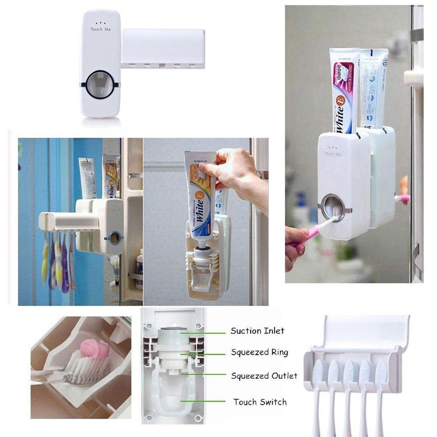 Toothpaste Dispenser & Tooth Brush Holder Your Brand