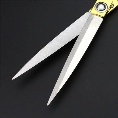 Stainless Steel Tailoring Scissor Sharp Cloth Cutting for Professionals  (Golden) Your Brand