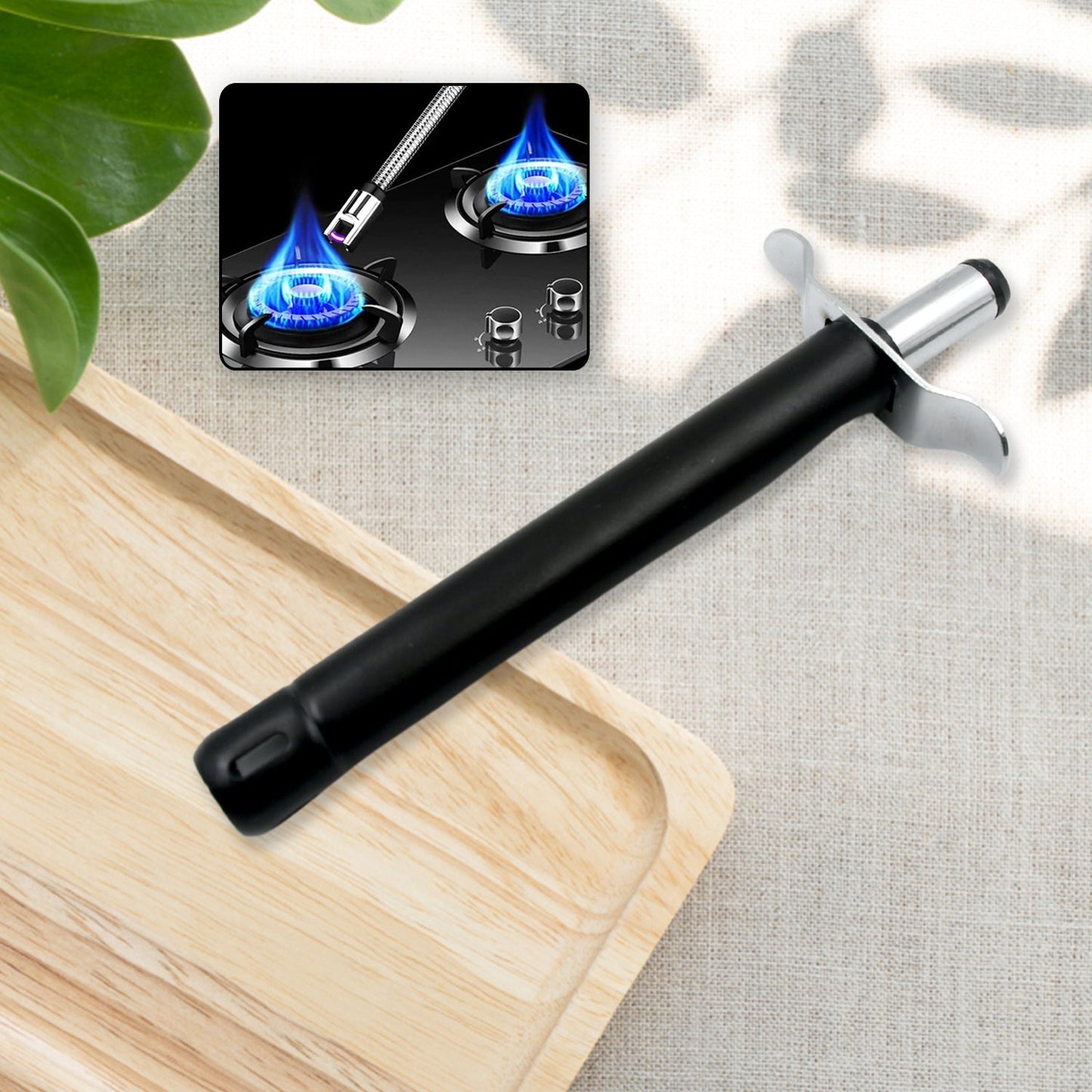 Stainless Steel Gas Lighter for Kitchen Gas Stove, Long Lasting, Unbreakable Lighters for Gas Stoves, Restaurants & Kitchen (1 Pc) Your Brand