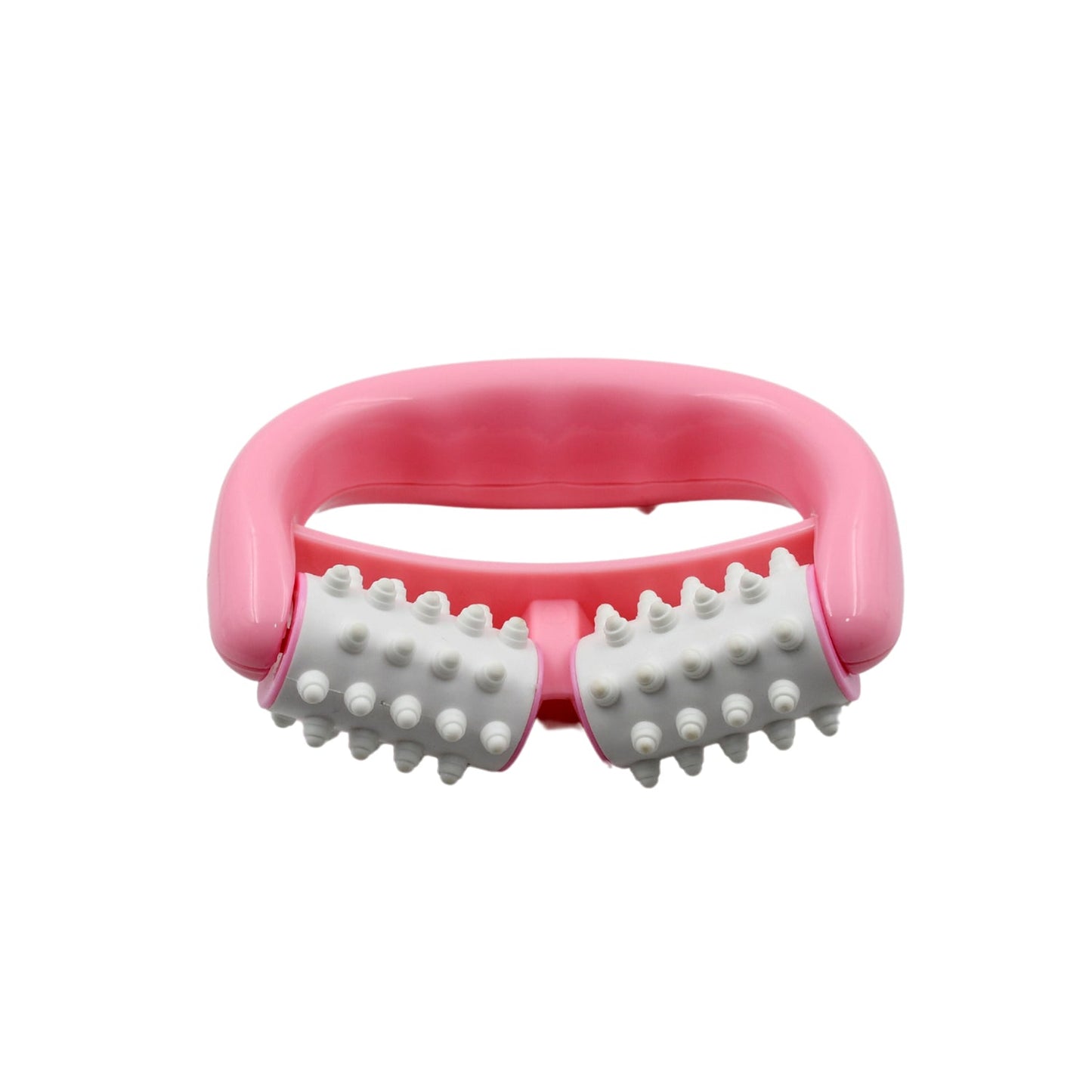 Manual Round Handle Plastic 2 Rollers Massage Roller Cellulite Roller for Legs, Arms, Back, Muscle Pain Relief and Muscle Relaxation Your Brand