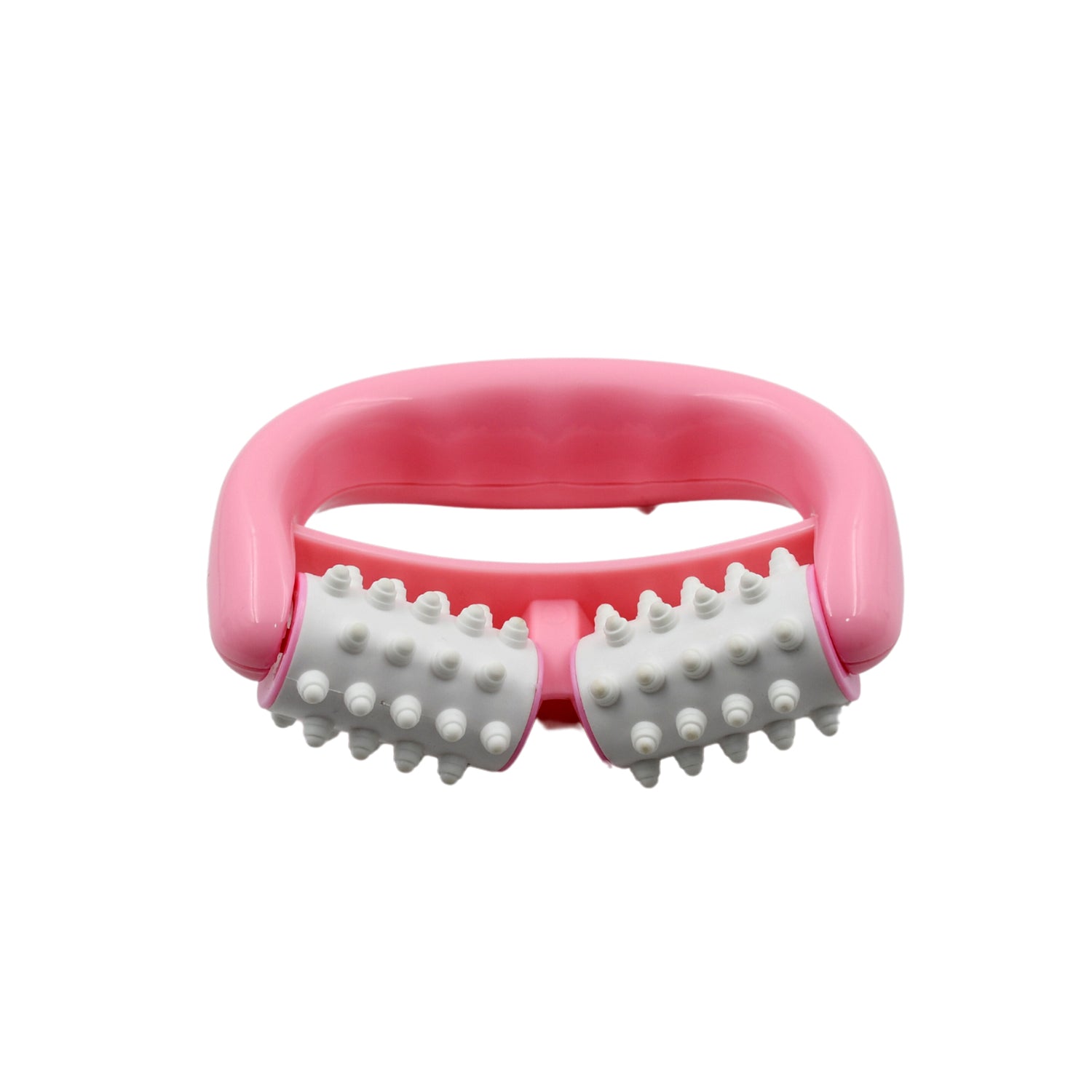 Manual Round Handle Plastic 2 Rollers Massage Roller Cellulite Roller for Legs, Arms, Back, Muscle Pain Relief and Muscle Relaxation Your Brand
