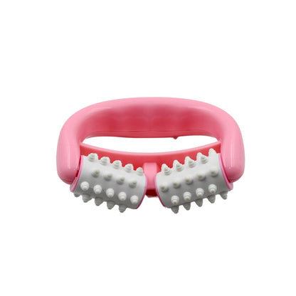 Manual Round Handle Plastic 2 Rollers Massage Roller Cellulite Roller for Legs, Arms, Back, Muscle Pain Relief and Muscle Relaxation Your Brand