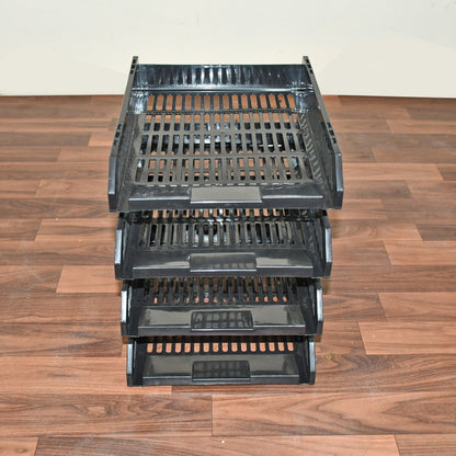 Multifunctional File Rack with Drawers: Desktop Storage for Office Supplies (4 Layers) Your Brand