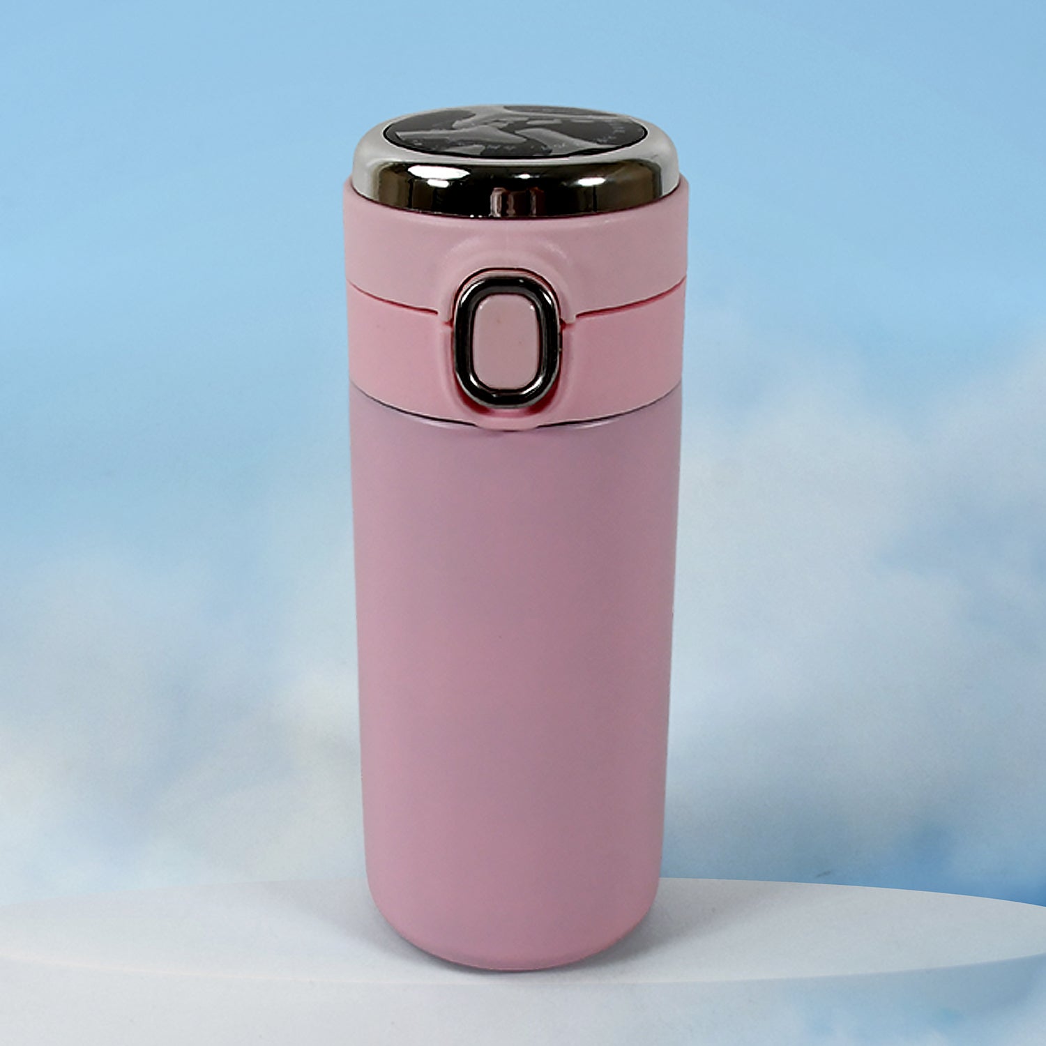 Smart Vacuum Insulated Water Bottle with LED Temperature Display, Cold & Hot | Leak Proof | Office Bottle | Gym | Home | Kitchen | Hiking | Trekking | Travel Bottle  (Mix Color & Design / 320 ML) Your Brand