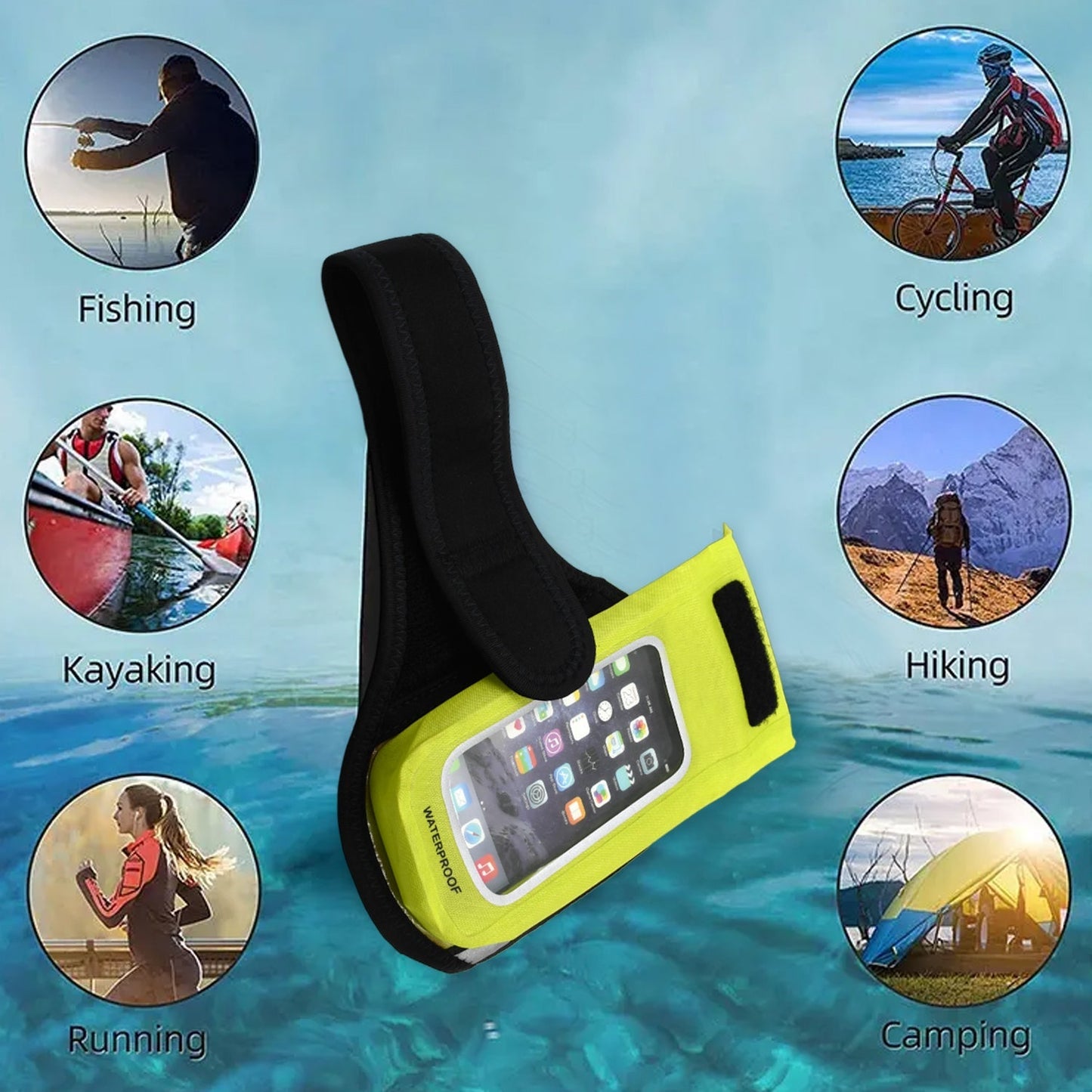 Sports Wrist Bag Running Arm Band Running Armband Phone Arm Pouch Case Cellphone Arm Band Phone Arm Case Holder Sports Phone Armbands Running Phone Holder (1 Pc) Your Brand