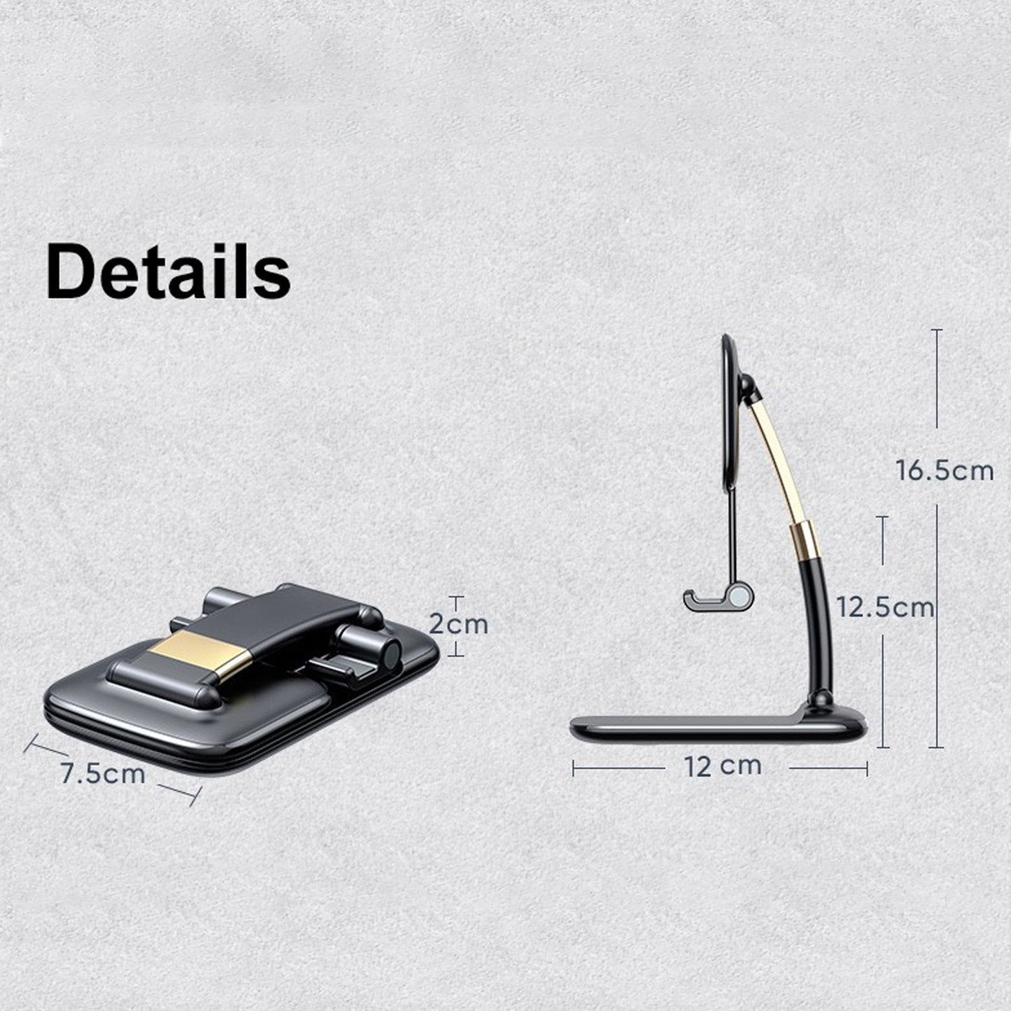 Phone Holder for Table, Foldable Universal Mobile Stand for Desk Your Brand
