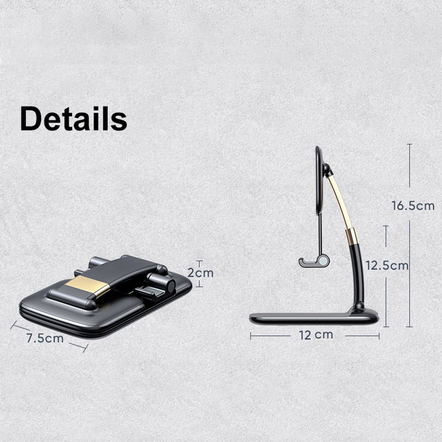 Phone Holder for Table, Foldable Universal Mobile Stand for Desk Your Brand