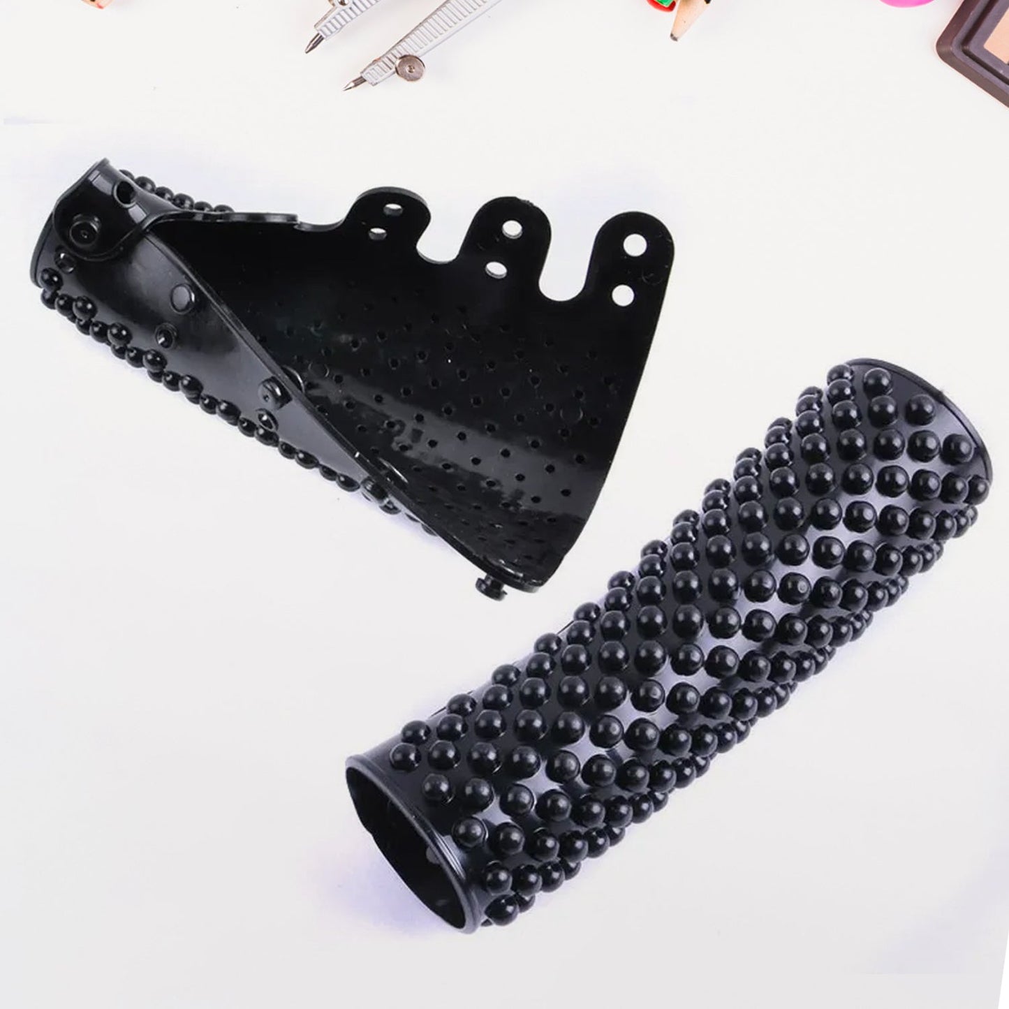 Silicon Car Massage Steering Cover High Quality Suitable For All Car (2 Pc Set) Your Brand