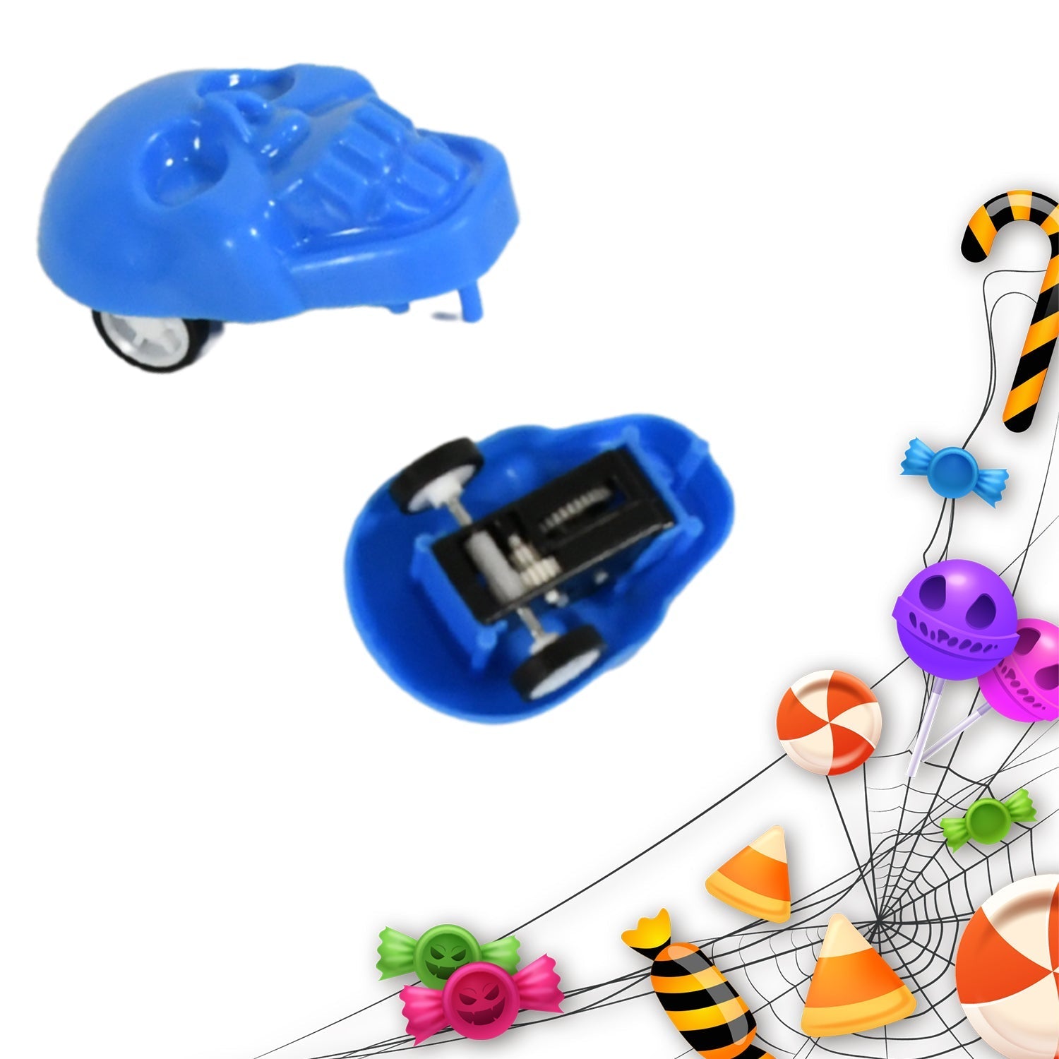 Pull Back Skull Toy, Small DIY Pull Back Skull Toy For Kids (30 Pc Set) Your Brand