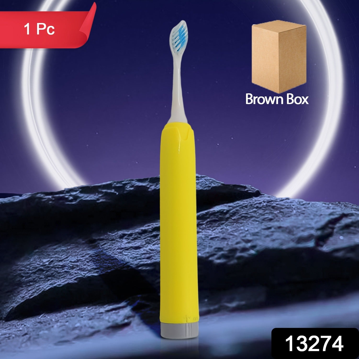 Adult Waterproof Electric Toothbrush 1 Head Battery Operated Toothbrush (1 Pc / Battery Not Included / Mix Color) Your Brand