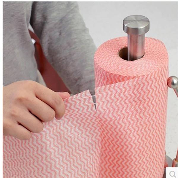 Non Wooven Fabric Disposable Handy Wipe Cleaning Cloth Roll, Tissue Roll (1Pc) Your Brand