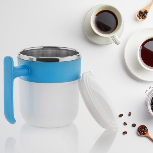 5767 Stainless Steel Lid Cover Hot Coffeetea Mug Hot Insulated Double Wall Stainless Steel Coffee And Milk Cup With Lid - Coffee Cup (1 Pc ) Wukusy