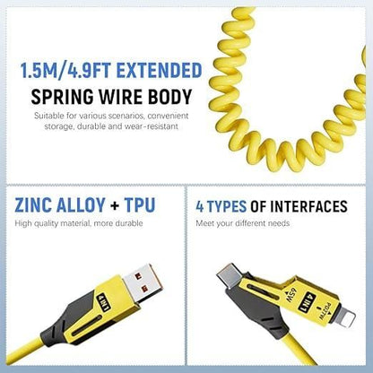 4 in 1 Spring Data Cable shopbyte-in
